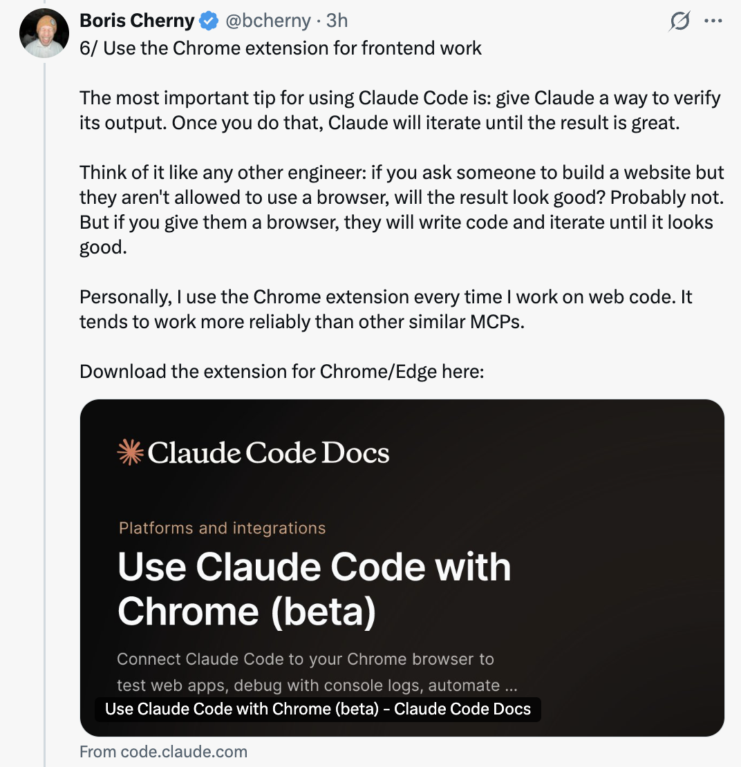 Chrome extension for frontend