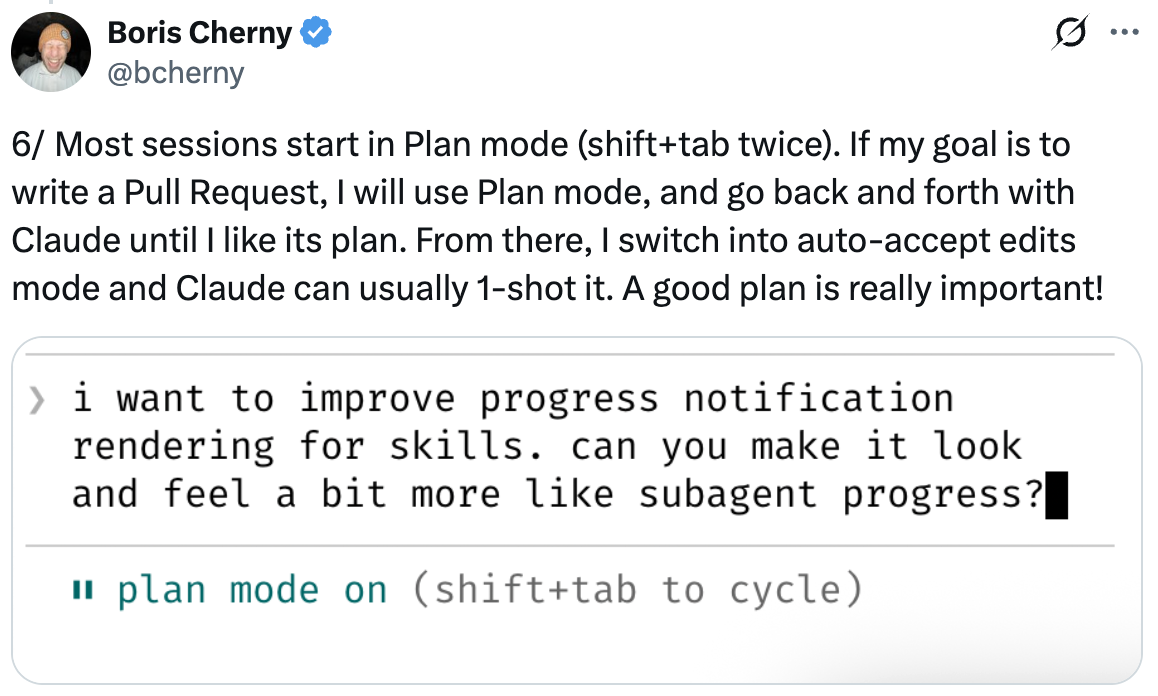 Plan mode