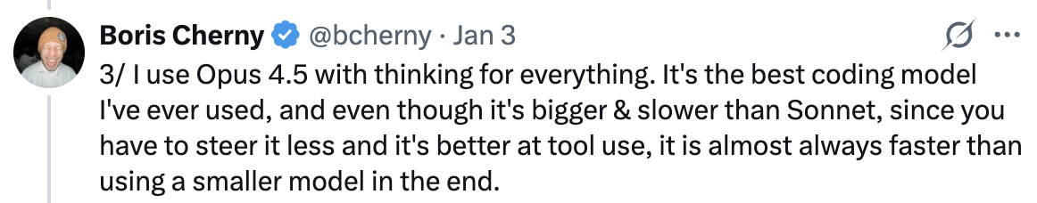 Opus with thinking