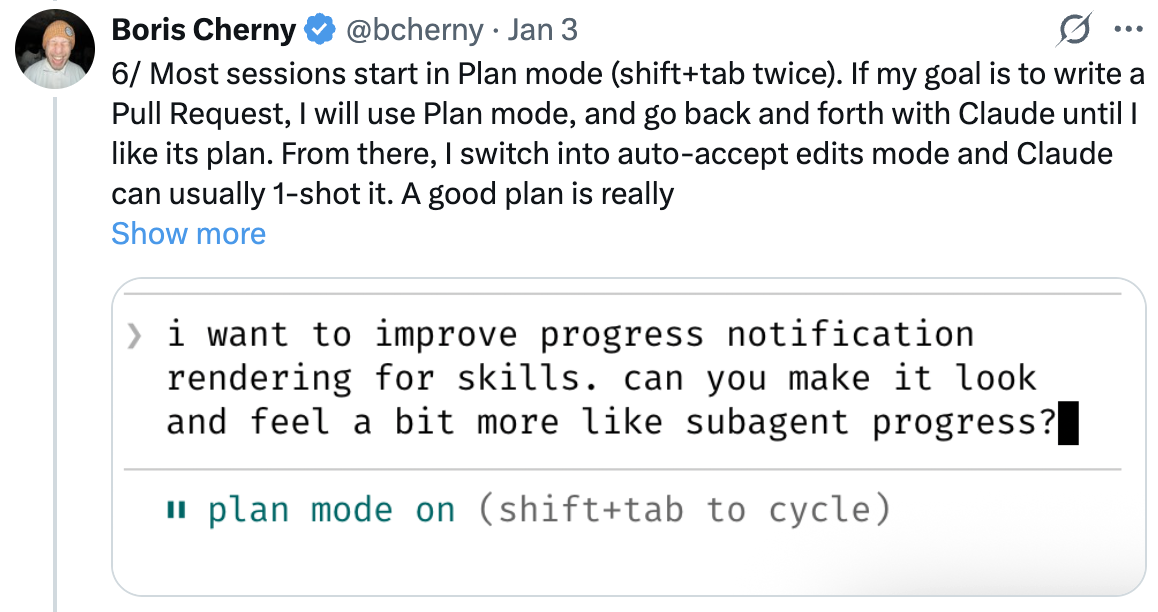 Plan mode