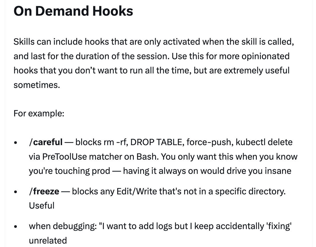 On Demand Hooks