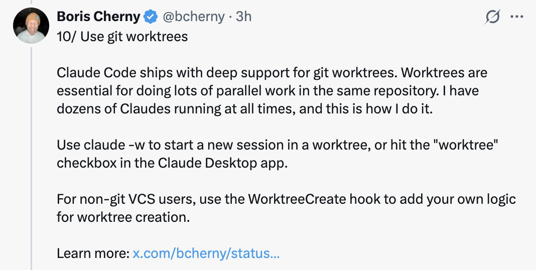 Git worktrees