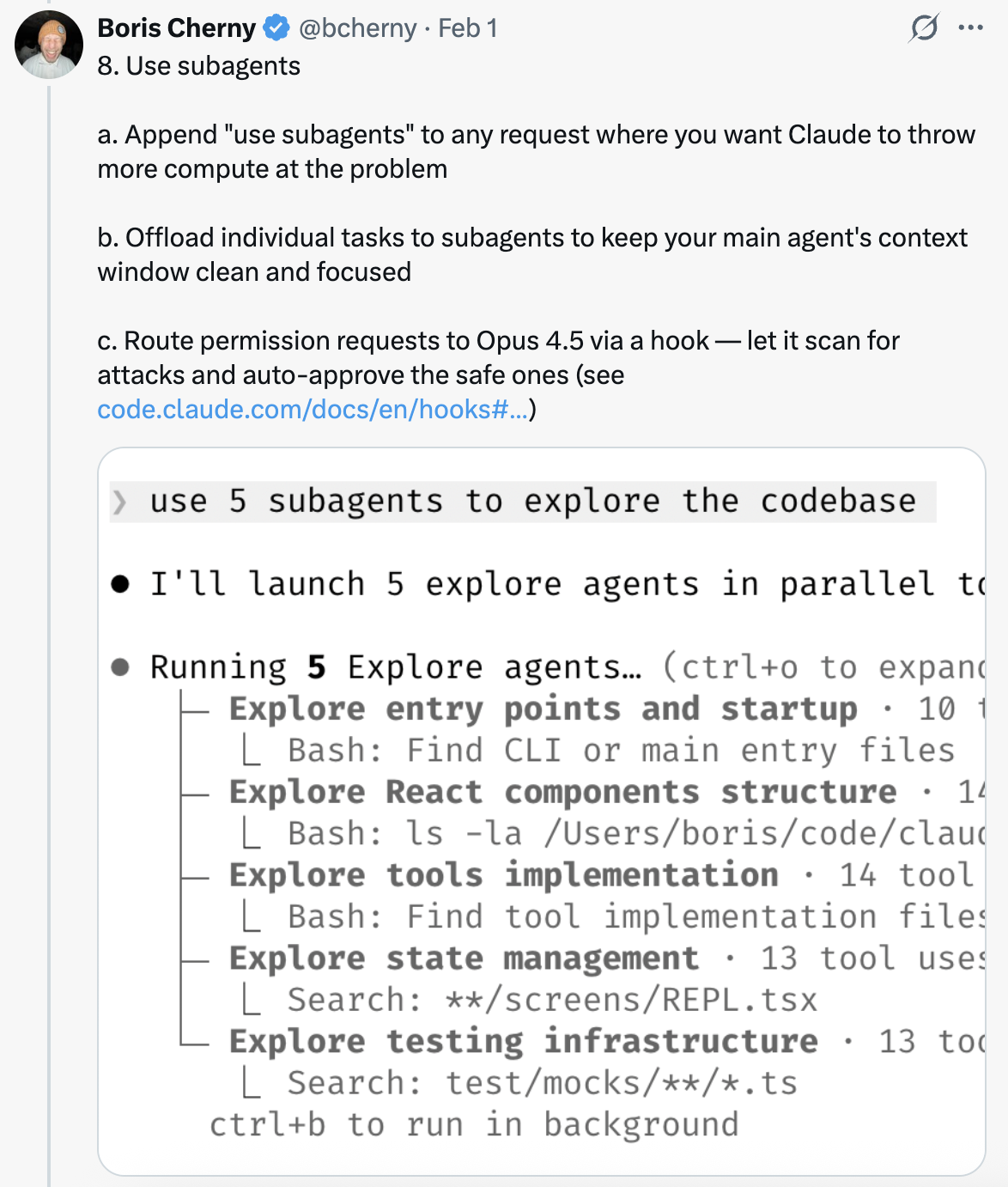 Use subagents