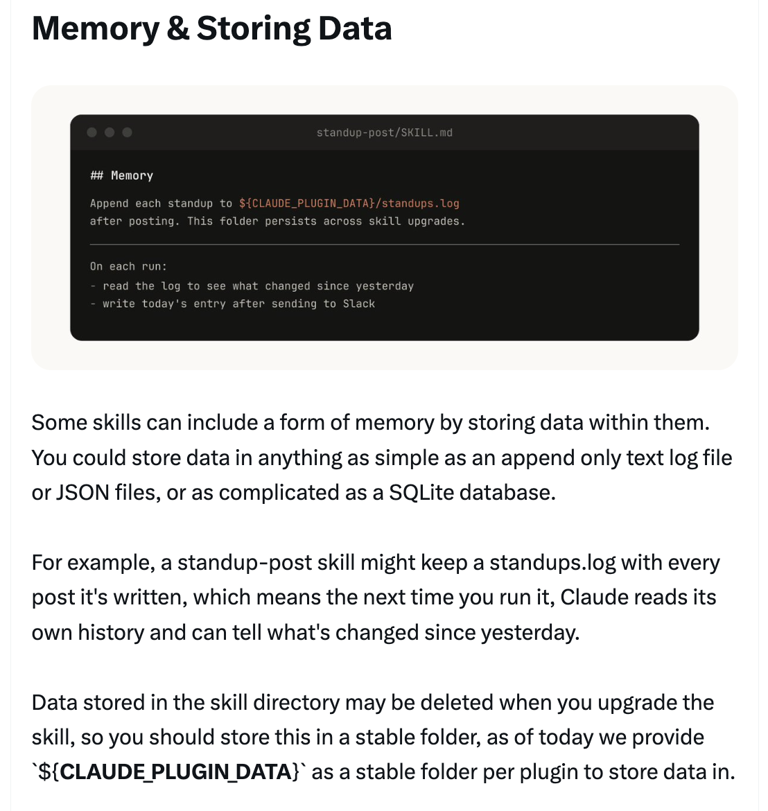 Memory & Storing Data