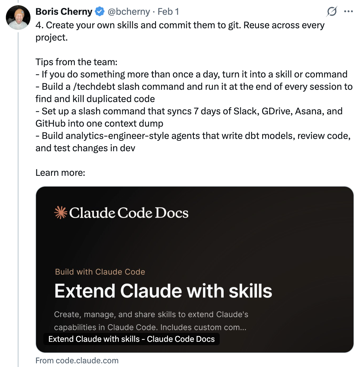 Create your own skills
