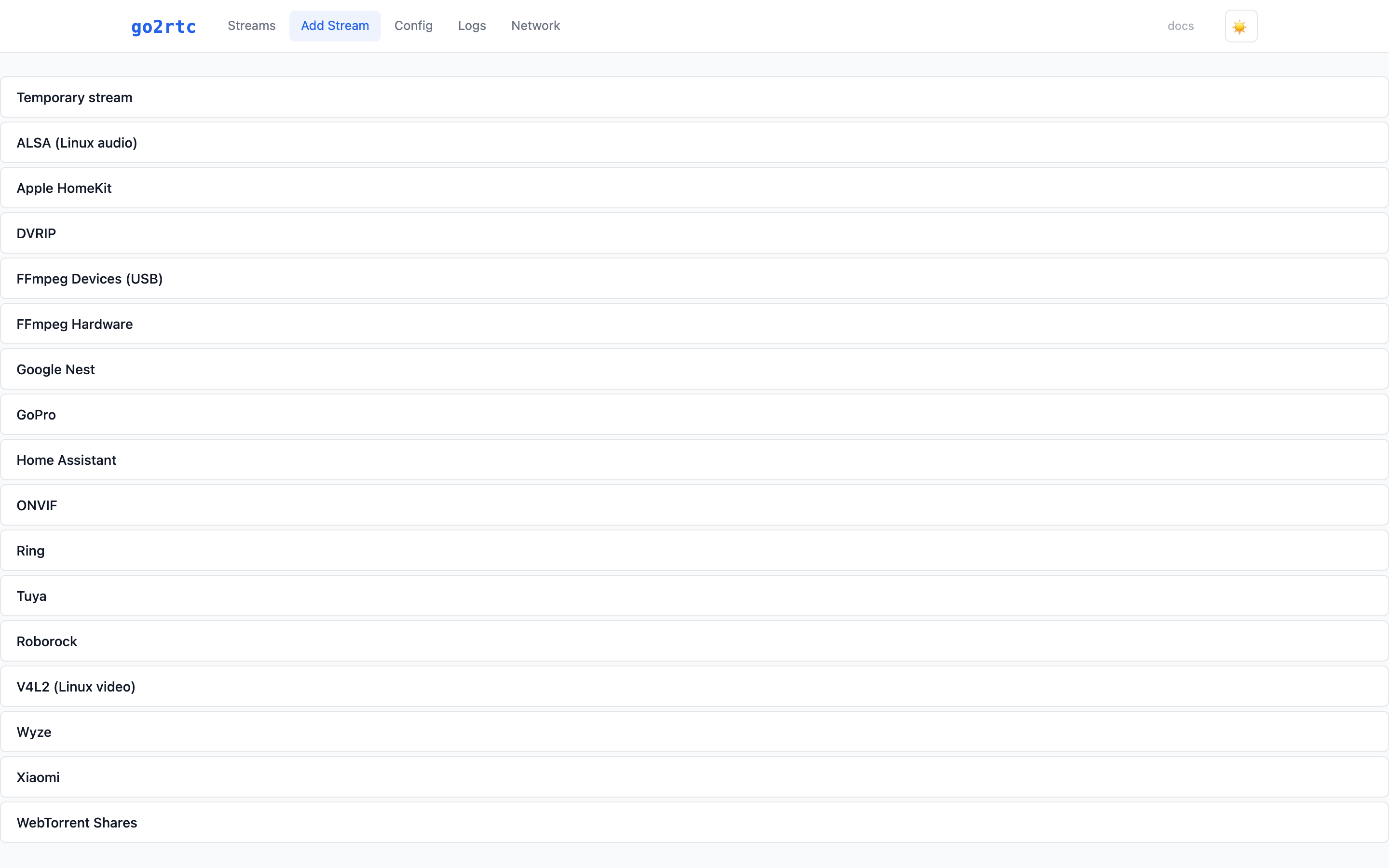 Add Stream