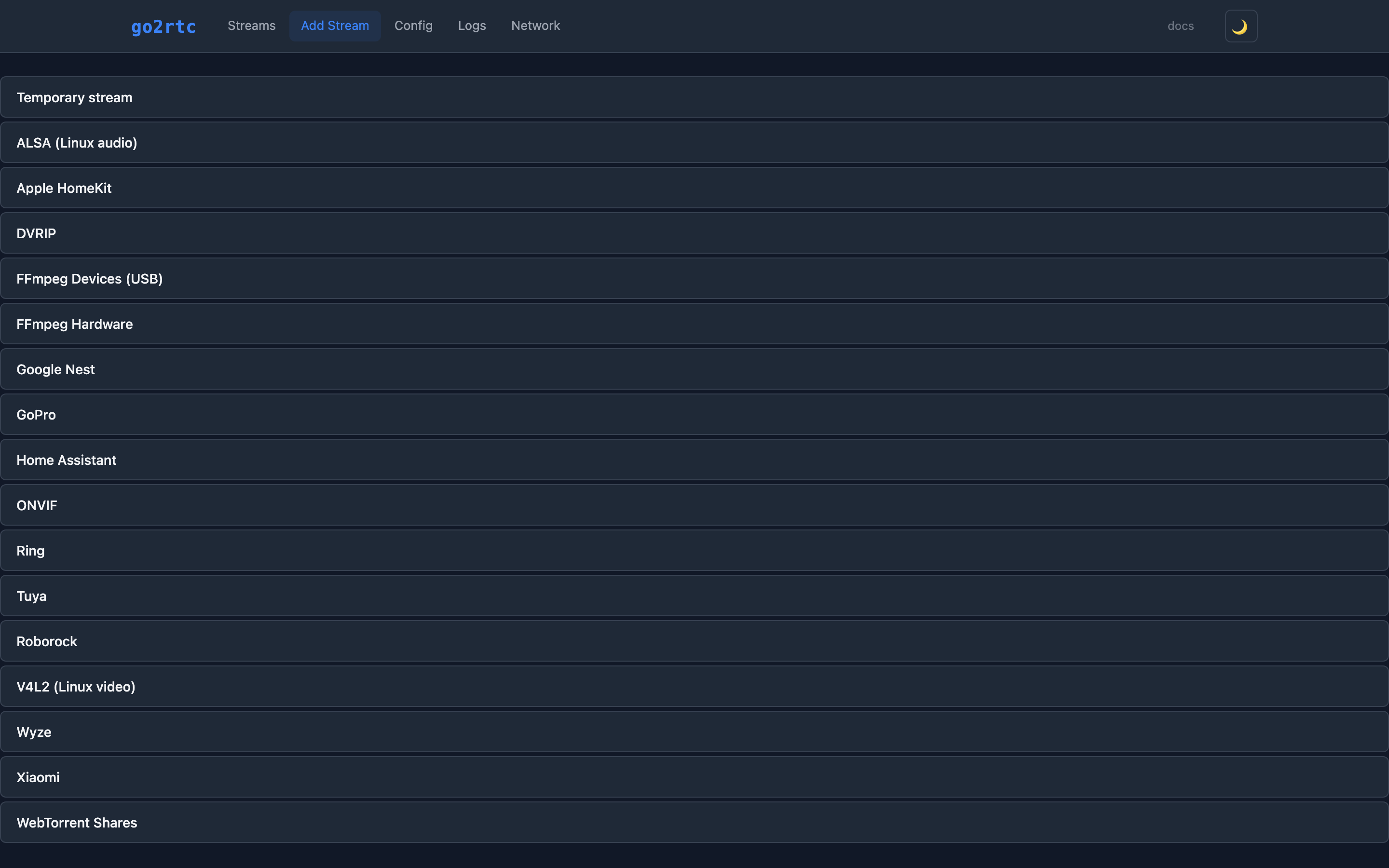 Add Stream