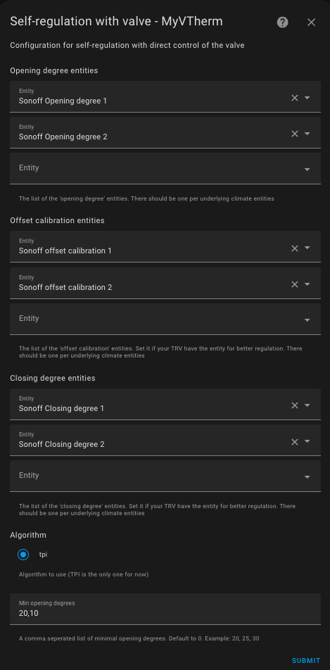 Configuration Entities