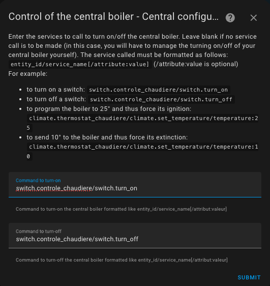 Add a Central Boiler