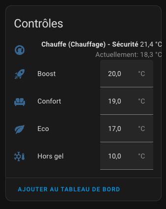 Entités température