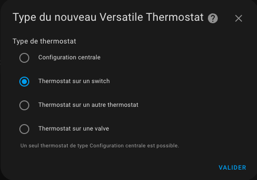 Choix VTherm