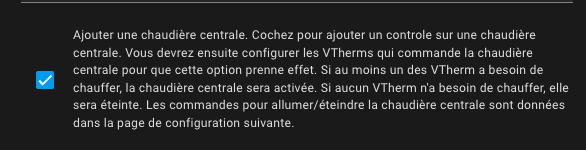 Ajout d'une chaudière centrale